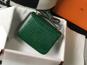Bolso de Hombro Compacto de Moda para Dama, Marca H, de Cuero Genuino de Alta Gama con Patrón de Cocodrilo, Cierre de Algodón, Caja de Regalo - Product Image 2
