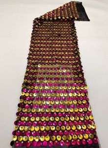 Bestseller Gemischte Farben Funkelnder Pailletten-Netzstoff Bestickter Pailletten-Tüll Spitzenmaterial Pailletten-Spitzenstoff für Partykleider - Product Image 2