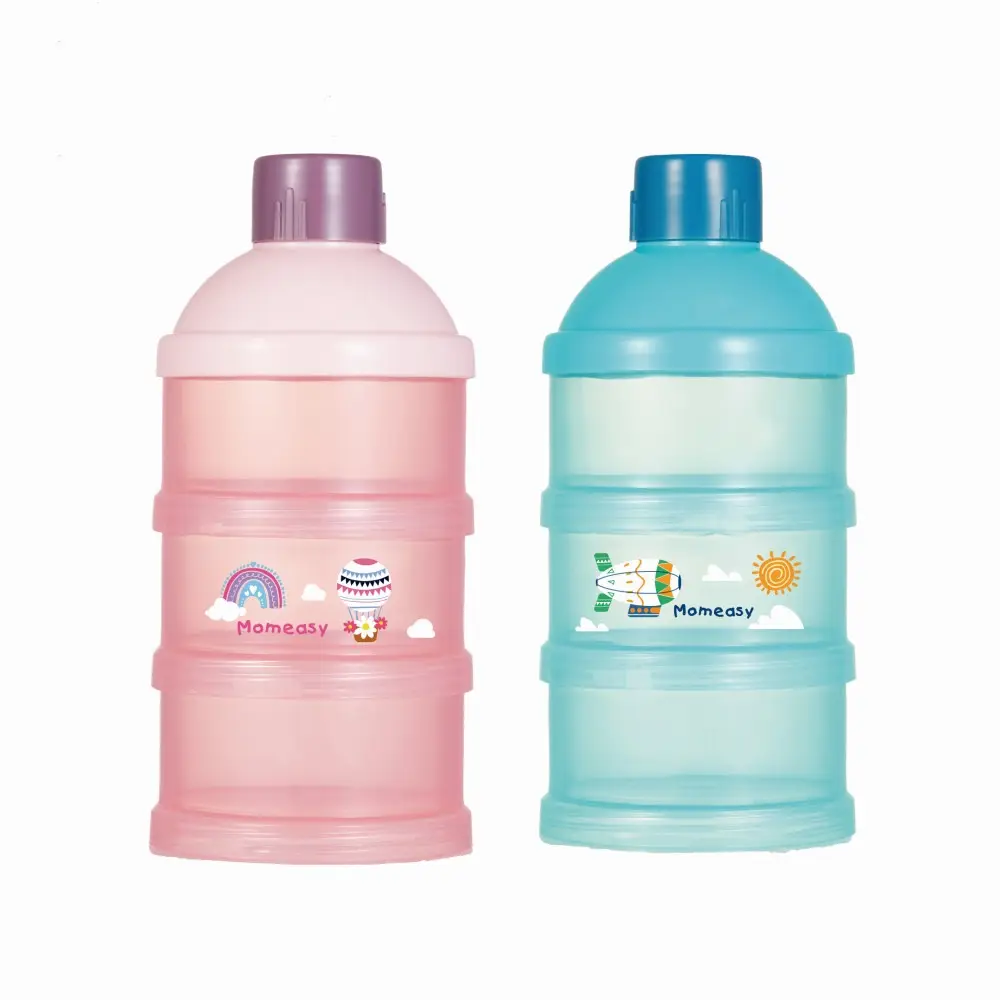 BPA Free Baby Milk Powder Formula Dispenser 3 Layers Stackable Formula Container Baby Feeding Travel Storage Container