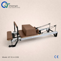 Machine de Pilates Reformer 6 ressorts en aluminium réglable, équipement de fitness professionnel pour studio et salle de sport