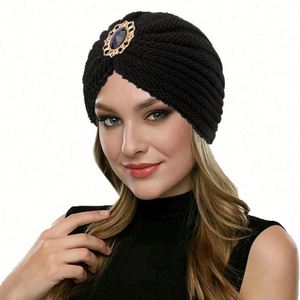 Gorro de Invierno de Alta Calidad para Uso Diario, Accesorio de Joyería, Gorro Elástico de Color Sólido, Cálido, Acrílico, Ideal para Viajes, para Mujer - Product Image 5