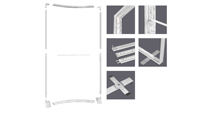Boîte à lumière incurvée personnalisée JY-TF150 avec graphique en tissu tendu SEG, profil en aluminium de 150 mm pour l'affichage en stand d'exposition