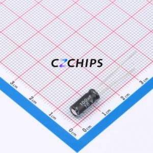 DHC016M107C114S1AA Through-Hole <b>Aluminum</b> <b>Electrolytic</b> <b>Capacitor</b> Through hole,D5xL11mm 100uF 20% 16V 139mA-120Hz - Product Image 1
