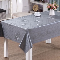 Nappe en PVC tissée à imprimé floral, résistante à la chaleur, imperméable, anti-taches, série nacrée PW302-Z08
