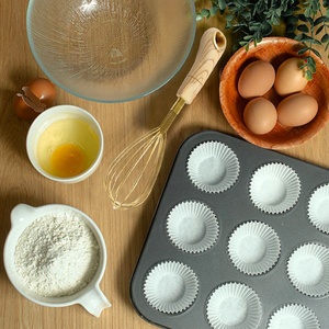 Baking kim loại chất lượng cao công cụ nhà bếp Vàng Hướng dẫn sử dụng trứng-beater thép không gỉ bột Whisk - Product Image 3