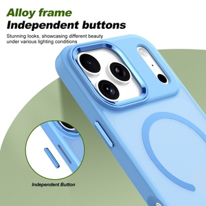 เคสโทรศัพท์แม่เหล็กแบบด้านคุณภาพสูงสำหรับ iPhone 18 17 Pro Max พร้อมปุ่ม AI รองรับการชาร์จไร้สาย ป้องกันการกระแทก - Product Image 6