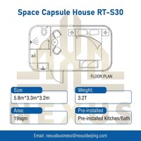 Capsule Spatiale Préfabriquée Portable Haut de Gamme en Acier Léger Certifiée CE – Maison de Vacances Moderne et Respirante