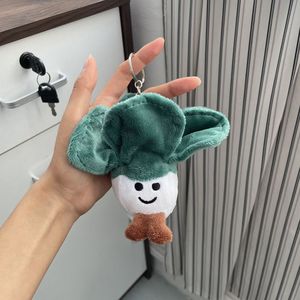 Mini Cartoon Plush Garlic Keychain Onion Pepper Pendant Key Ring Cute Vegetable Plush Keychains for Kids Gift Wholesale - Product Image 6