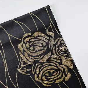 Factory Direct Sale High Quality Holland Velvet Polyester Foil Fabric For Casual Suits And Jackets