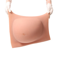 Vente Flash : Prothèse Ventre de Grossesse Réaliste en Silicone (3-6-9 Mois) Grande Taille pour Spectacles et Cosplay