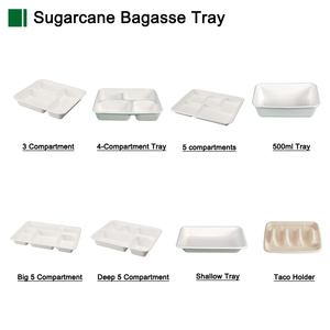 Bagazo de caña de azúcar biodegradable, caja para llevar hamburguesas, embalaje de comida rápida, sándwich, pizza, ensalada, cosmética, promoción A53, 15% de descuento - Product Image 2