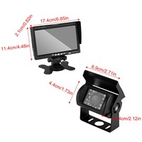 Monitor de escritorio de 7 pulgadas Camión Visión nocturna Cámara de marcha atrás Monitoreo de vehículos Cámara de autobús de alta definición 24V 10 metros 20 metros