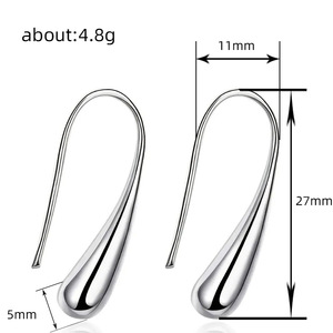 Orecchini a goccia per donna, accessori per l'orecchio semplici e alla moda da indossare tutti i giorni - Product Image 3