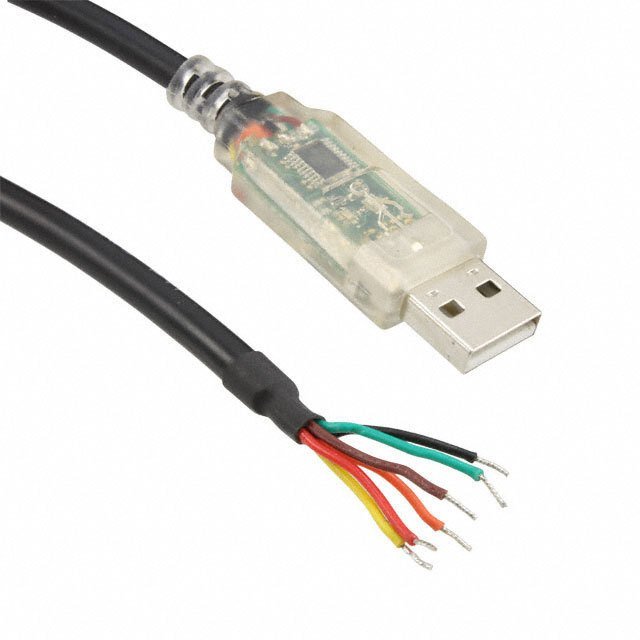 USB-RS232-WE-1800-BT-0.0 Serial Port Cable to USB 6-Pin Tinned Copper Wire Interface with FT232RQ Chip