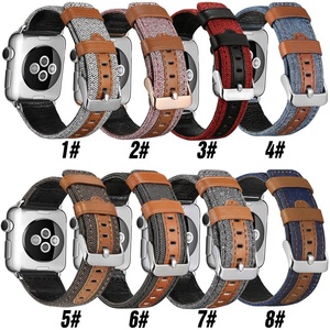 Coolyep High Quality Leather <span class=keywords><strong>Watch</strong></span> Strap 38mm/40mm 42mm/44mm for <span class=keywords><strong>Apple</strong></span> <span class=keywords><strong>Watch</strong></span> Series 1 2 3 <span class=keywords><strong>4</strong></span> - Product Image 2