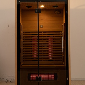 Thiết kế mới 2 người quang phổ đầy đủ Carbon Bảng điều chỉnh trong nhà hồng ngoại xa sưởi ấm phòng tắm hơi cho khách sạn - Product Image 4