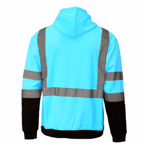 Felpa <span class=keywords><strong>da</strong></span> uomo Hi Vis felpa con cappuccio abbigliamento di sicurezza riflettente ad alta visibilità uniformi <span class=keywords><strong>da</strong></span> <span class=keywords><strong>lavoro</strong></span> - Product Image 4