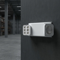 Têtes de lampe carrées entièrement réglables, lumière d'urgence LED, homologation américaine, ABS ignifuge, lampe à alimentation de secours 90 minutes