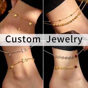 925 <strong>Silver</strong> Jewelry Manufacturer Customized Jewelry Style Design Logo and Color <strong>Anklet</strong> Bracelet Foot Chain <strong>for</strong> <strong>Women</strong> - Product Image 1