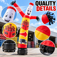 Ballons publicitaires gonflables Air Dancer pour la visibilité des entrepôts et la guidée de chargement, avec graphiques personnalisés, pour distributeurs de boissons en gros