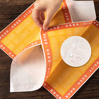 Papier d'emballage pour hamburgers écologique et résistant à la graisse, personnalisable avec logo, idéal pour les boulangeries, restaurants et emballages à emporter pour la restauration rapide.