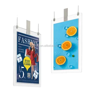 43 49 55 inch Display digital media player Hanging OLED double-sided advertising machine