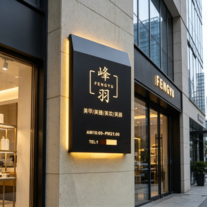 Insegna Luminosa LED Personalizzata per Esterni, Cartello Pubblicitario Decorativo in Acrilico e Metallo - Product Image 4