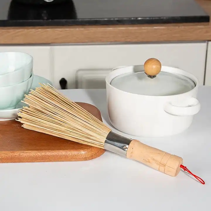 Hot Sale Kitchen Household Dish Brushes Natural Eco Friendly Bamboo Cleaning Dish Bottle Pot Brush With Wooden Handle