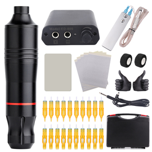 Kit de <span class=keywords><strong>machine</strong></span> de stylo de tatouage Support de Logo spécifications complètes personnalisées <span class=keywords><strong>Machine</strong></span> de stylo de tatouage avec adaptateur de batterie ensemble de pistolet de tatouage - Product Image 1