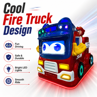 Vente en gros usine Nouveau design Équipement de parc d'attractions Voiture à bascule interactive pour enfants en forme de bus scolaire pour centre commercial
