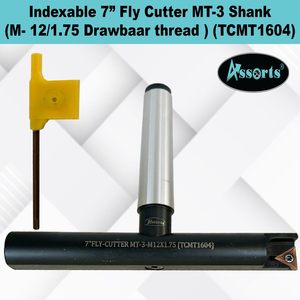 Assorts 7 Fly Cutter Mt3 Shank M12x1.75 Tcmt1604 Carbide Single Flute For Cnc <b>Machining</b> Center - Product Image 2