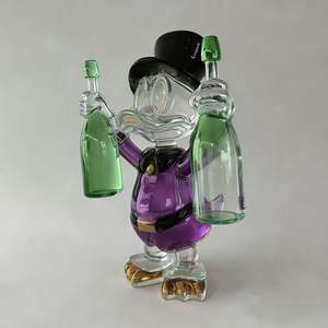 Escultura de Resina Transparente del Pato Donald, <span class=keywords><strong>MC</strong></span> Duck Dollar, para Arte, Decoración del Hogar, Manualidades - Product Image 3