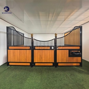 <span class=keywords><strong>Cloison</strong></span> <span class=keywords><strong>de</strong></span> box <span class=keywords><strong>de</strong></span> luxe <span class=keywords><strong>de</strong></span> style européen 2026 avec remplissage en bambou pour abri extérieur permanent pour chevaux - Product Image 1