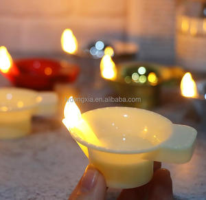Deepavali Festival Decoración Sensor de <span class=keywords><strong>agua</strong></span> Diya Luz Pequeña decoración flotante Lámpara de aceite Diwali Simulación Led Lámparas de vela - Product Image 2