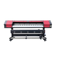 Imprimante de bannières flexibles QC-1800S 6 pieds 1,8 m, imprimante numérique à sublimation, machine d'impression à solvant écologique, imprimante grand format