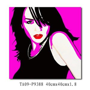 <span class=keywords><strong>Arte</strong></span> de Pared en Lienzo con Retrato Abstracto Estilo Pop Art de Lujo, Impresiones Vibrantes en Bloques de Color Digital para Decoración Moderna del Hogar - Product Image 1