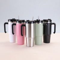 Vaso portátil de acero inoxidable con vacío a prueba de fugas y paja Precio atractivo ecológico