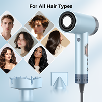 Sèche-cheveux ionique haute vitesse 110000 tr/min avec moteur AC, professionnel pour salon et hôtel, séchoir à cheveux puissant pour voyage en extérieur, séchage rapide