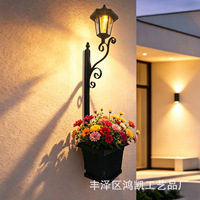 Lampes solaires LED en fer pour aménagement paysager avec un angle de faisceau de 360° et une classification IP44