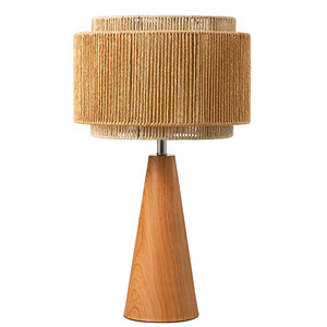 Designer <b>Table</b> <b>Lamp</b> Hemp Rope Hand Woven E27 Led Light Source Living Room <b>Study</b> Bedroom Bedside Ambient Lighting Fixture - Product Image 5
