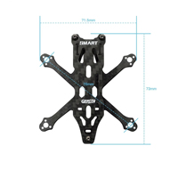 Châssis en fibre de carbone adapté au drone SMART16 pour drone FPV quadricoptère RC DIY Freesryle