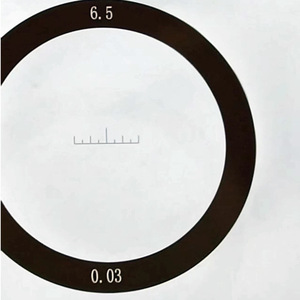 Telescope Reticle High <b>Precision</b> Optical <b>Scale</b> 6.5mm Diameter 0.02 Graduation Customizable For Scope Use - Product Image 3