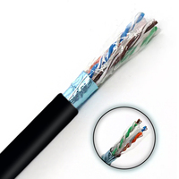 Câble Ethernet CAT6 8 cœurs en paire torsadée, résistant à l'usure et anti-casse, pour surveillance intérieure, câble LAN Gigabit en gros