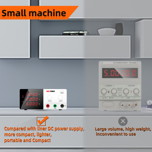Alimentation électrique de laboratoire numérique à courant continu réglable <span class=keywords><strong>Nice</strong></span>-Power haute puissance R-SPS3020, stockage vertical, 30V 20A - Product Image 4