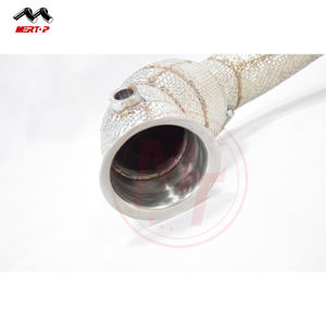 MERTOP RACE คุณภาพสูง SS304 Downpipe สำหรับ BEN Z AMG M178 C190 GT GTS GTC GTR ความร้อน Shield 2015-2017 Exhaust Downpipe - Product Image 3