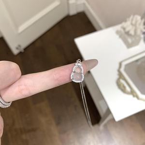 Collier en argent pur S925, CNC, luxe léger, tendance, simple, à la mode, vintage médiéval, micro-incrusté, personnalisé - Product Image 1