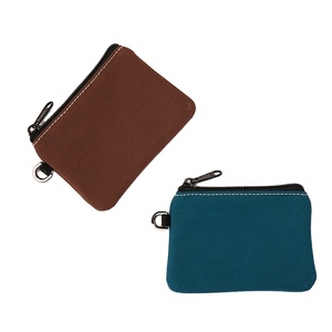 Nouveau Style Mode Toile Sac Promotion Cadeau Simple Sac Logo Personnalisé Petit Porte-Monnaie Mini Porte-Carte Portefeuille - Product Image 1