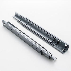 Rail coulissant en forme de L robuste Glissière de <span class=keywords><strong>tiroir</strong></span> Rail de guidage à billes en acier à trois sections Rail de rail monté au fond à angle droit - Product Image 2