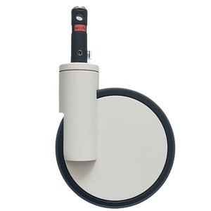 6-Zoll 150-mm Zentralschloss-Medizinschlafstellen leiser TPR-Radräder Gesamtbremse Richtungsbahn-Wohnwagen Krankenhausbetten Werkstatt Bremsen - Product Image 2