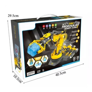 Jouets robotiques STEM 3 en 1 à monter soi-même, bras robotique <span class=keywords><strong>hydraulique</strong></span>, 220 pièces, <span class=keywords><strong>jouet</strong></span> éducatif STEAM pour enfants - Product Image 6